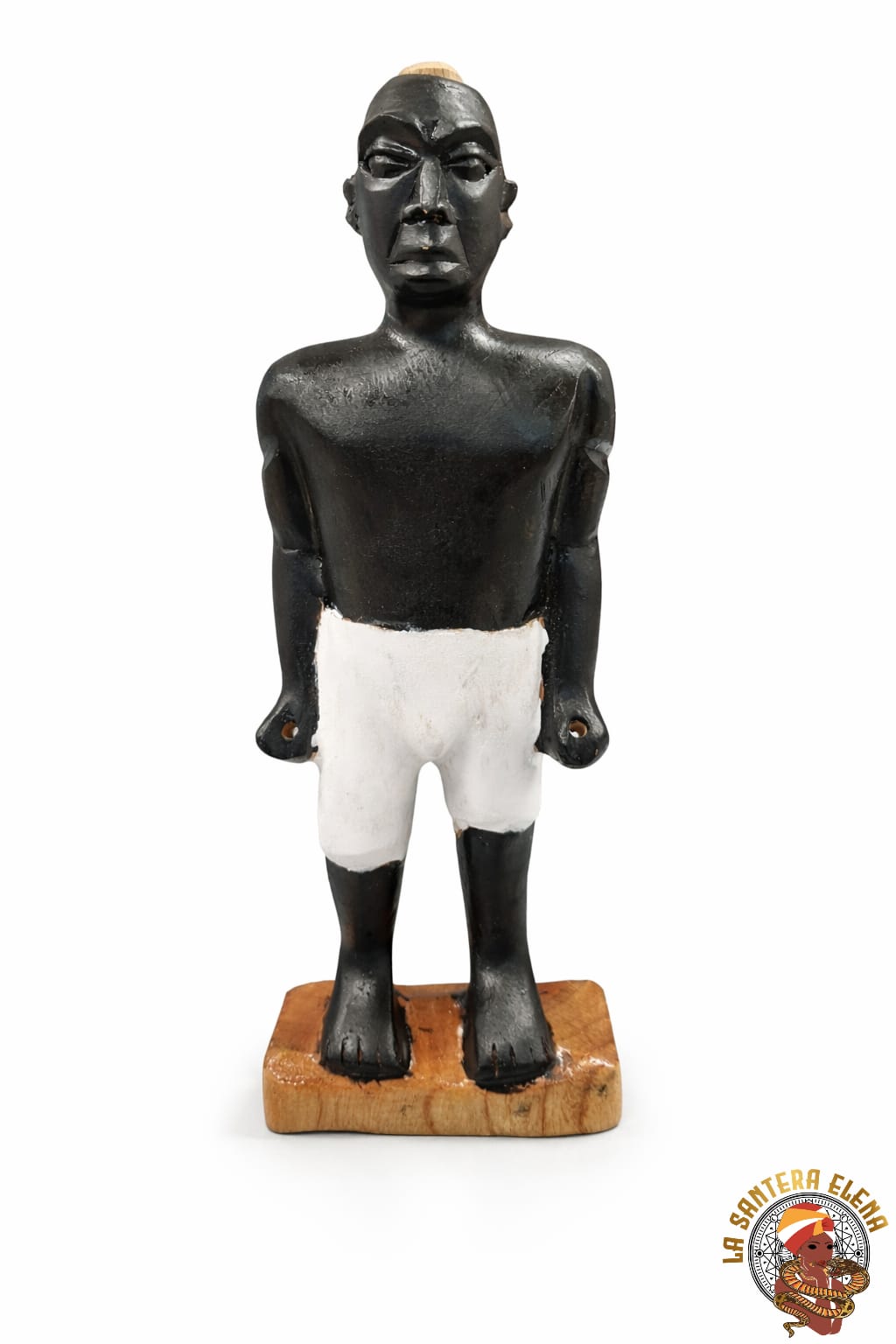 agboran negro africano, en madera 34 cm