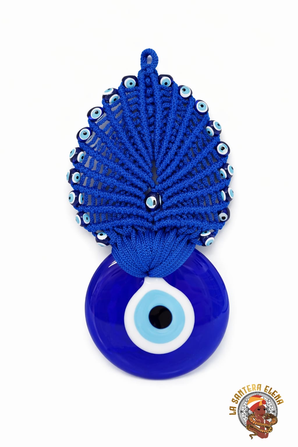 amuleto ojo turco cristal redondo 18 cm para colgar