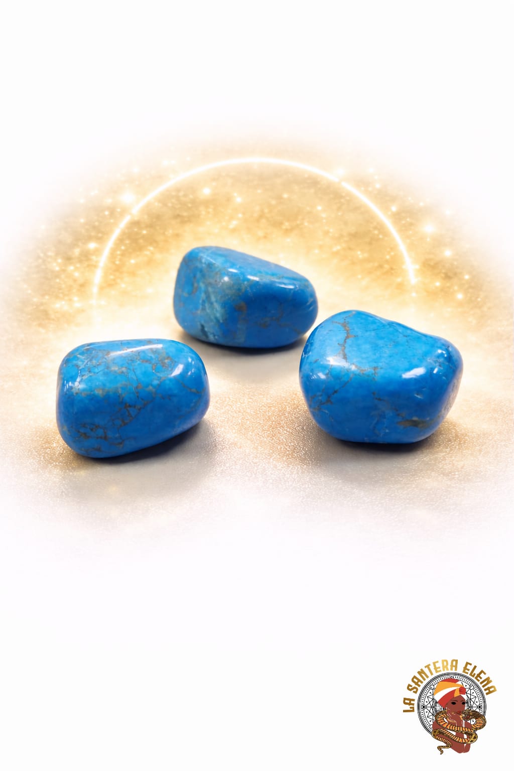 piedra preciosa howlita azul (unidad)