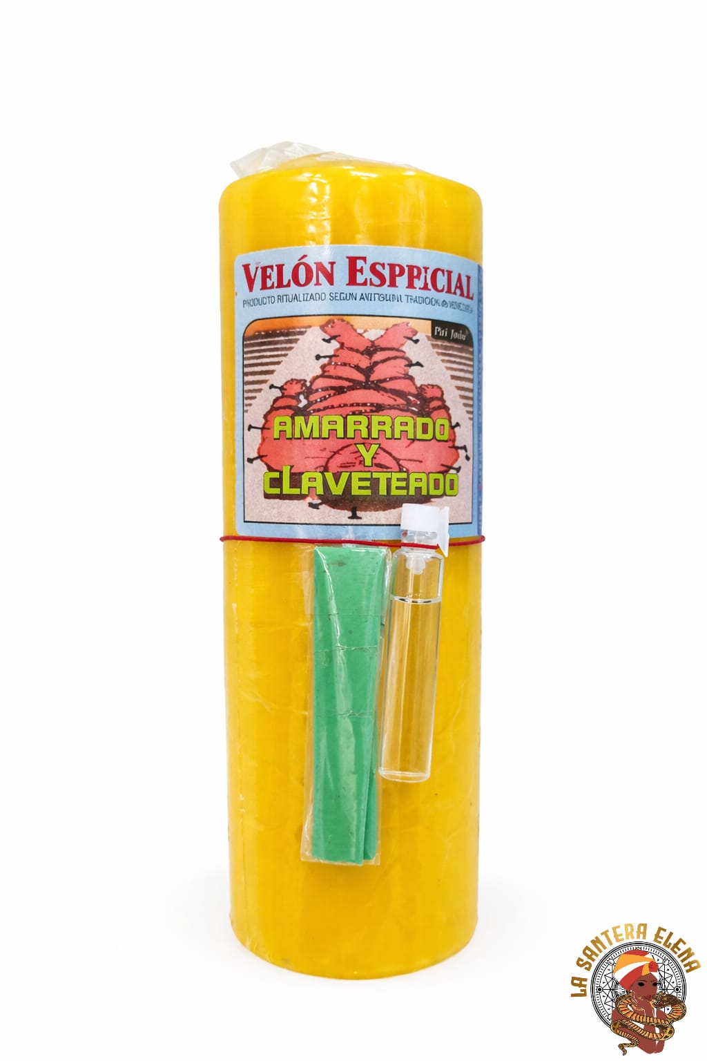 velon completo amarrado y claveteado, con aceite y polvo