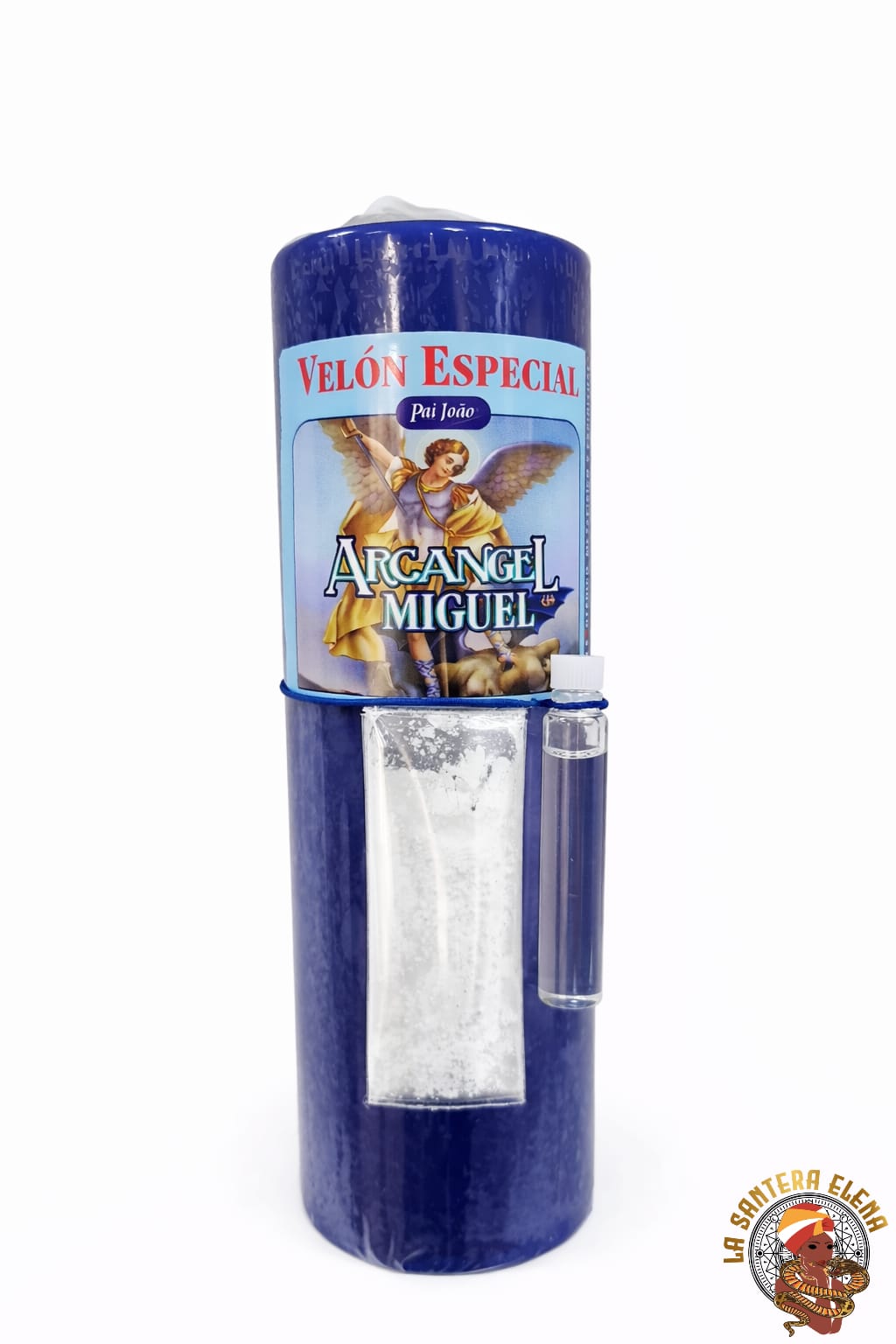 velon completo arcangel miguel, con aceite y polvo