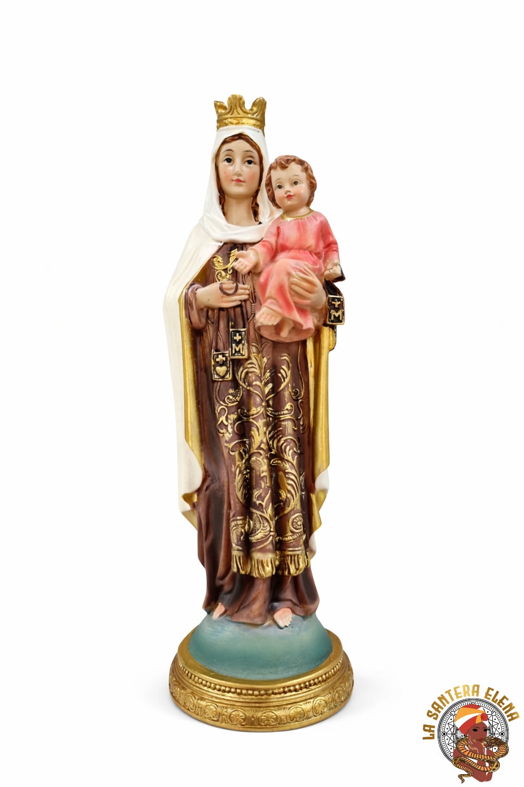 virgen del carmen 22 cm