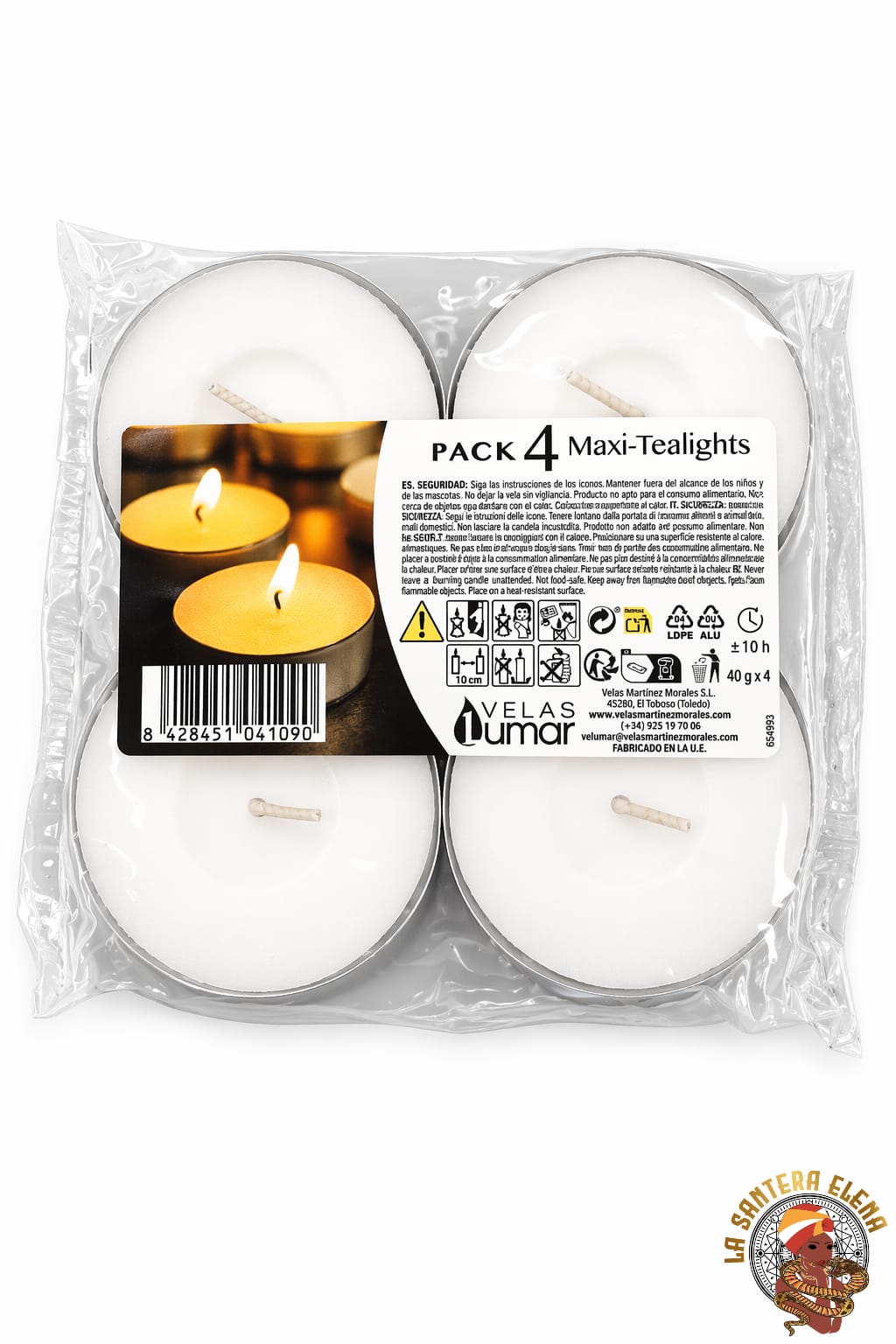 pack 4, maxi blanco 10 h.