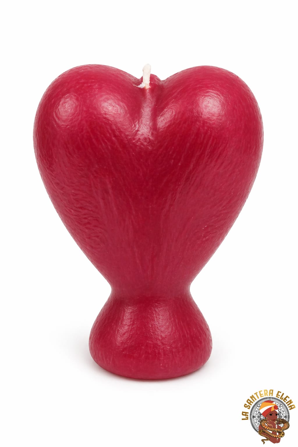 vela corazon 9cm,rojo
