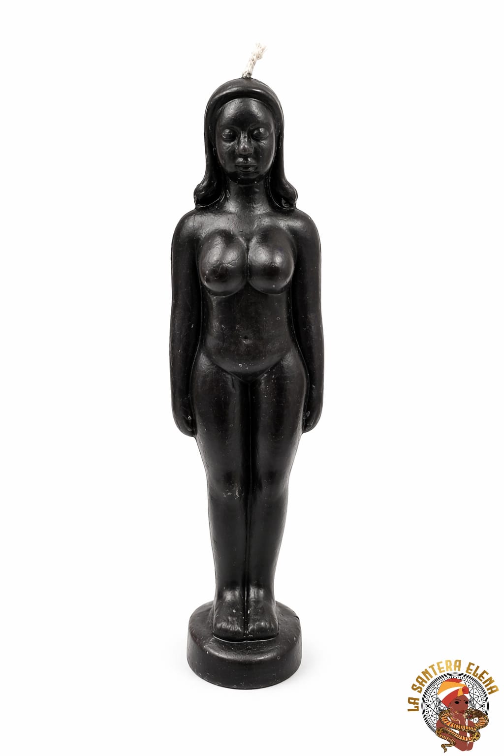 vela mujer 18cm,negro