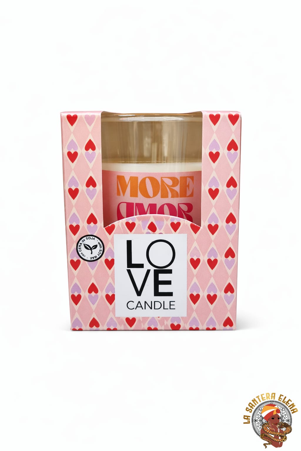 vela perfumada, love candle rosa