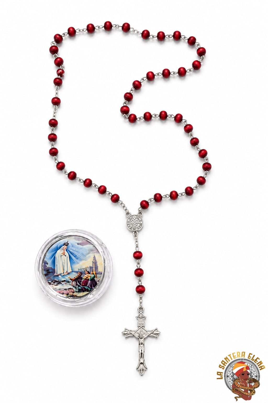 rosario viirgen de fatima petalo rosa 6 mm ( ma